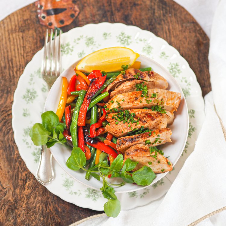 Grilled Chicken Breast with Stir Fry Vegetables - Council - by Giovanna - HomeCooks