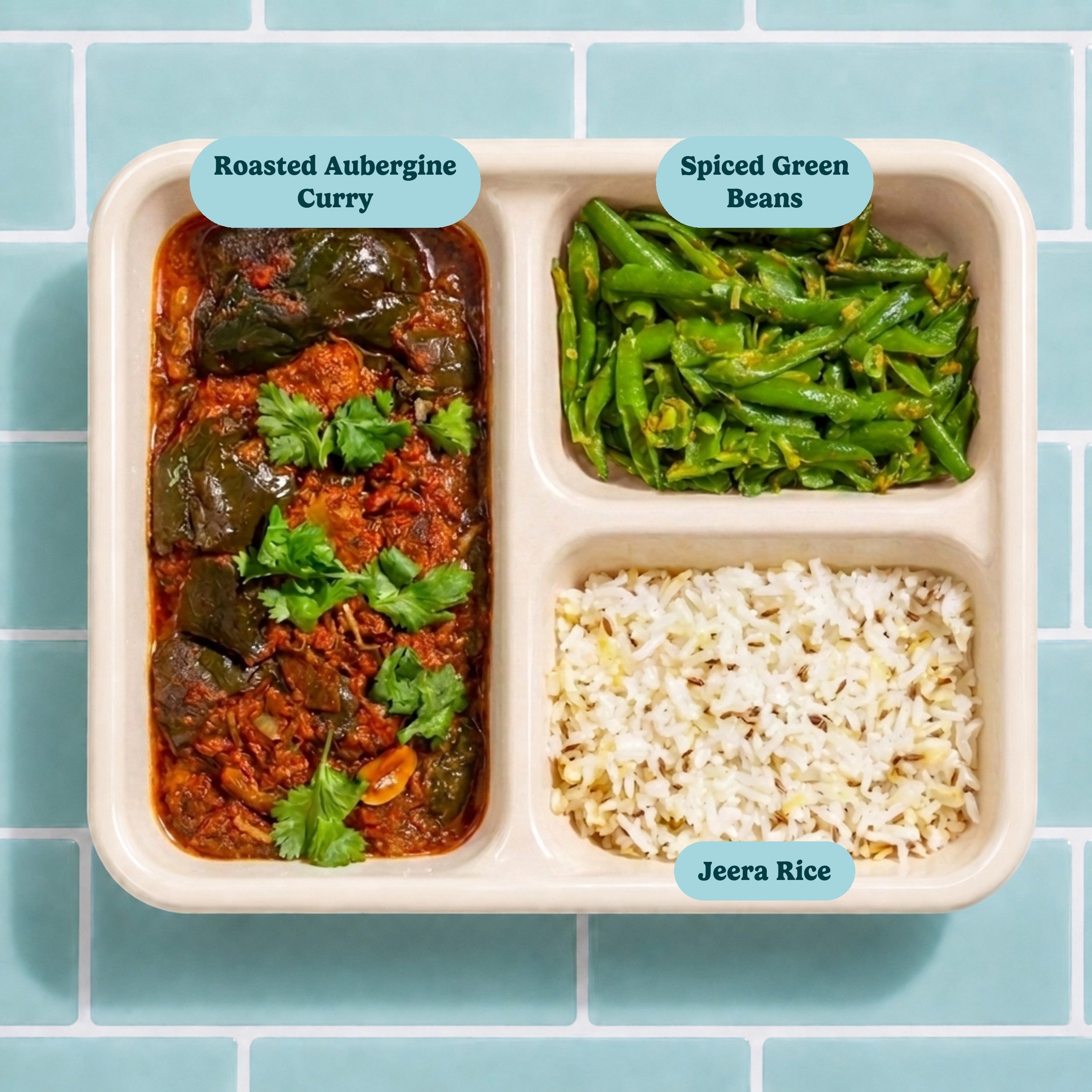 Roasted Aubergine Curry (V)