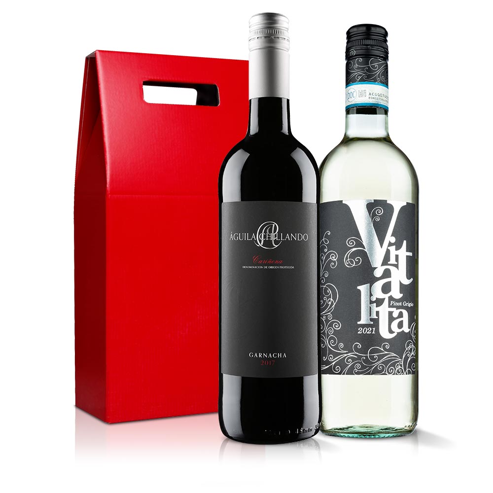 Mixed Duo in red gift box - by Virgin Wines - HomeCooks