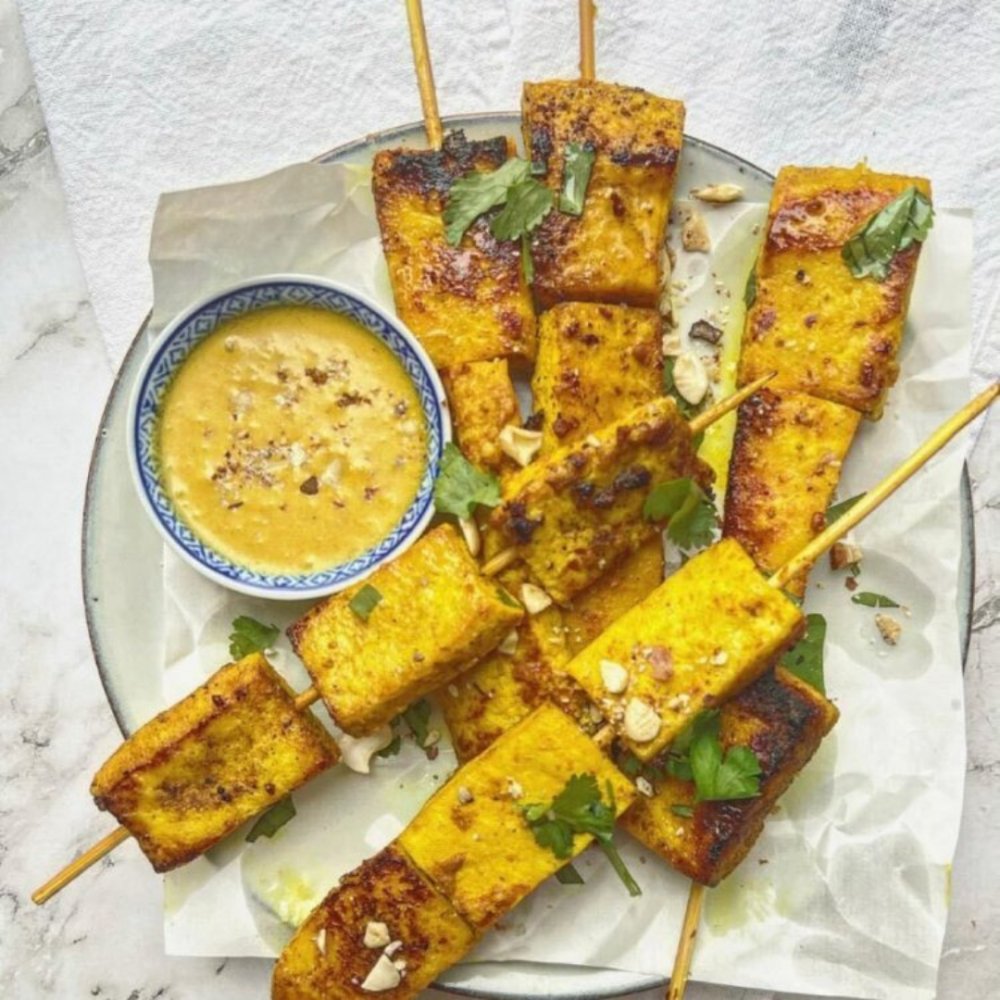 Tofu Skewers & Peanut Sauce - by Satay Street - HomeCooks