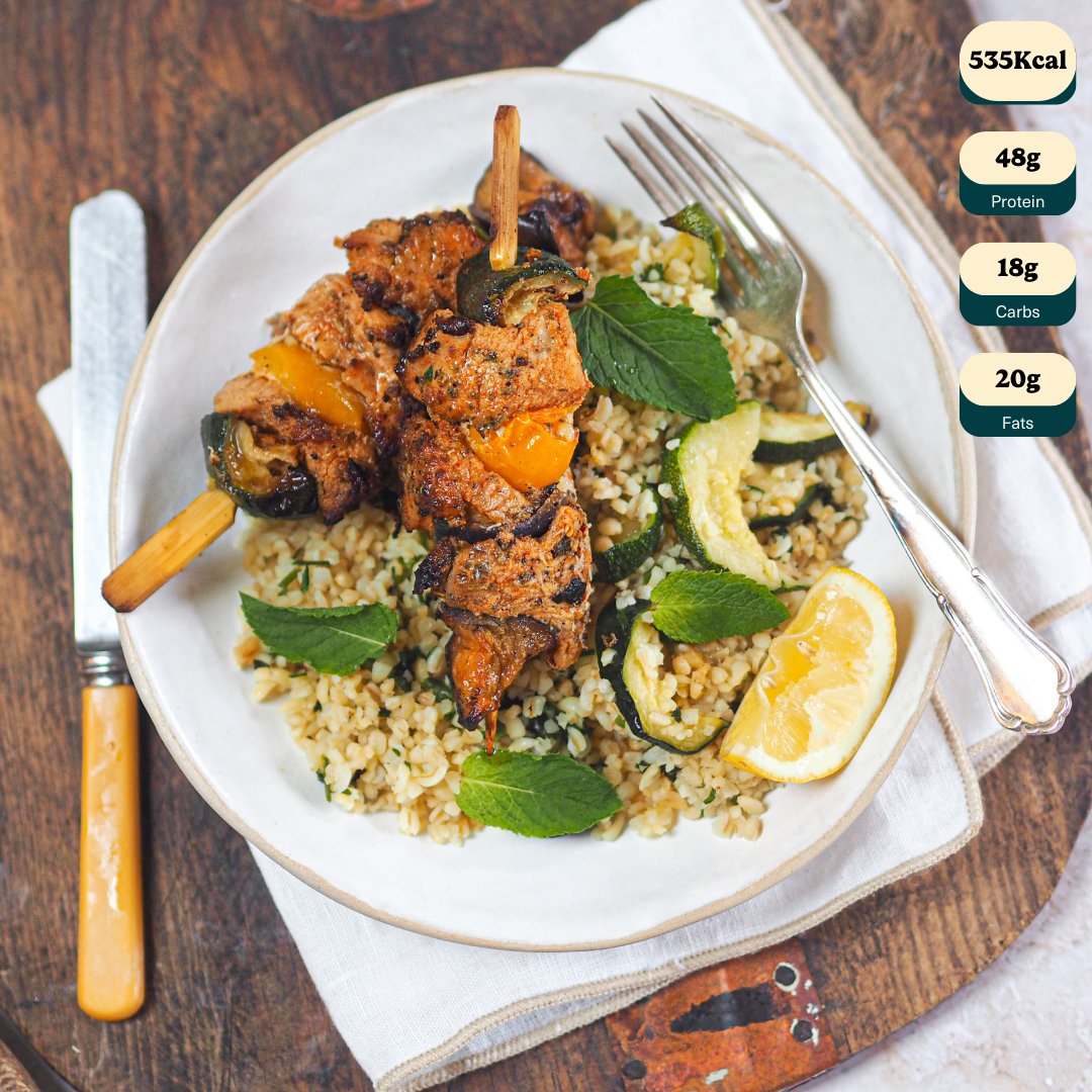 Chicken Kebabs with Bulgur and Courgette - by Arnold - HomeCooks
