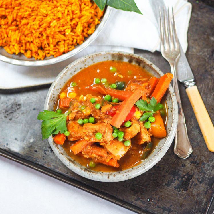 Chicken & Vegetable Jollof Rice - by Maame - HomeCooks