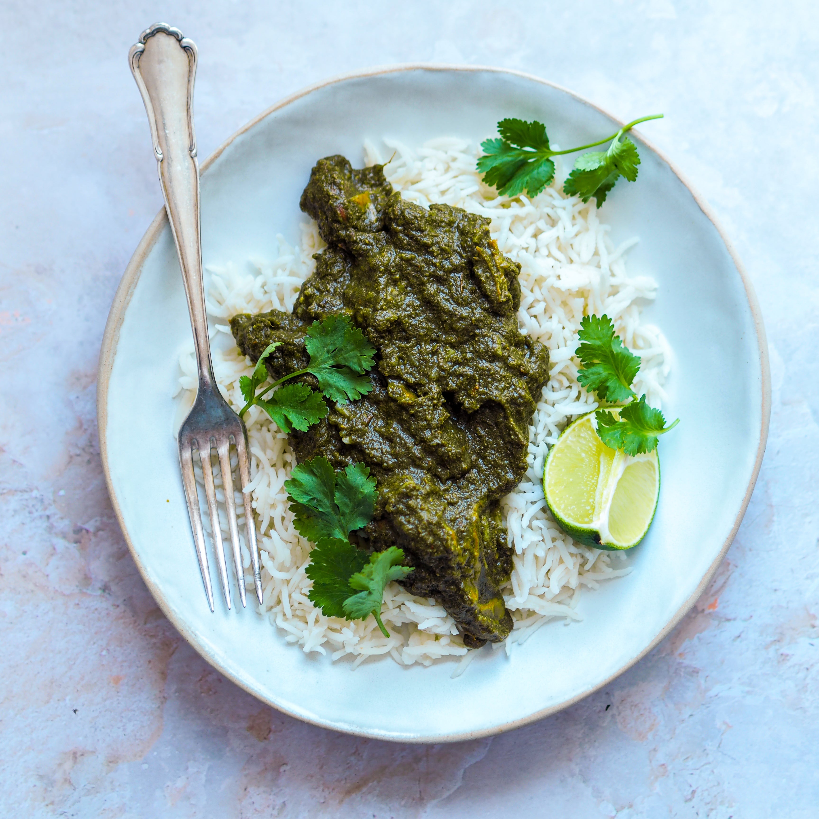 Lamb Saag Curry with Basmati Rice - by Shanu's Kitchen - HomeCooks