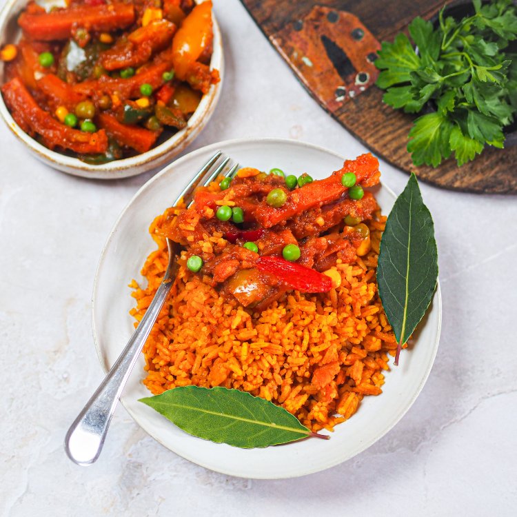 Mixed Vegetables Jollof Rice - by Maame - HomeCooks