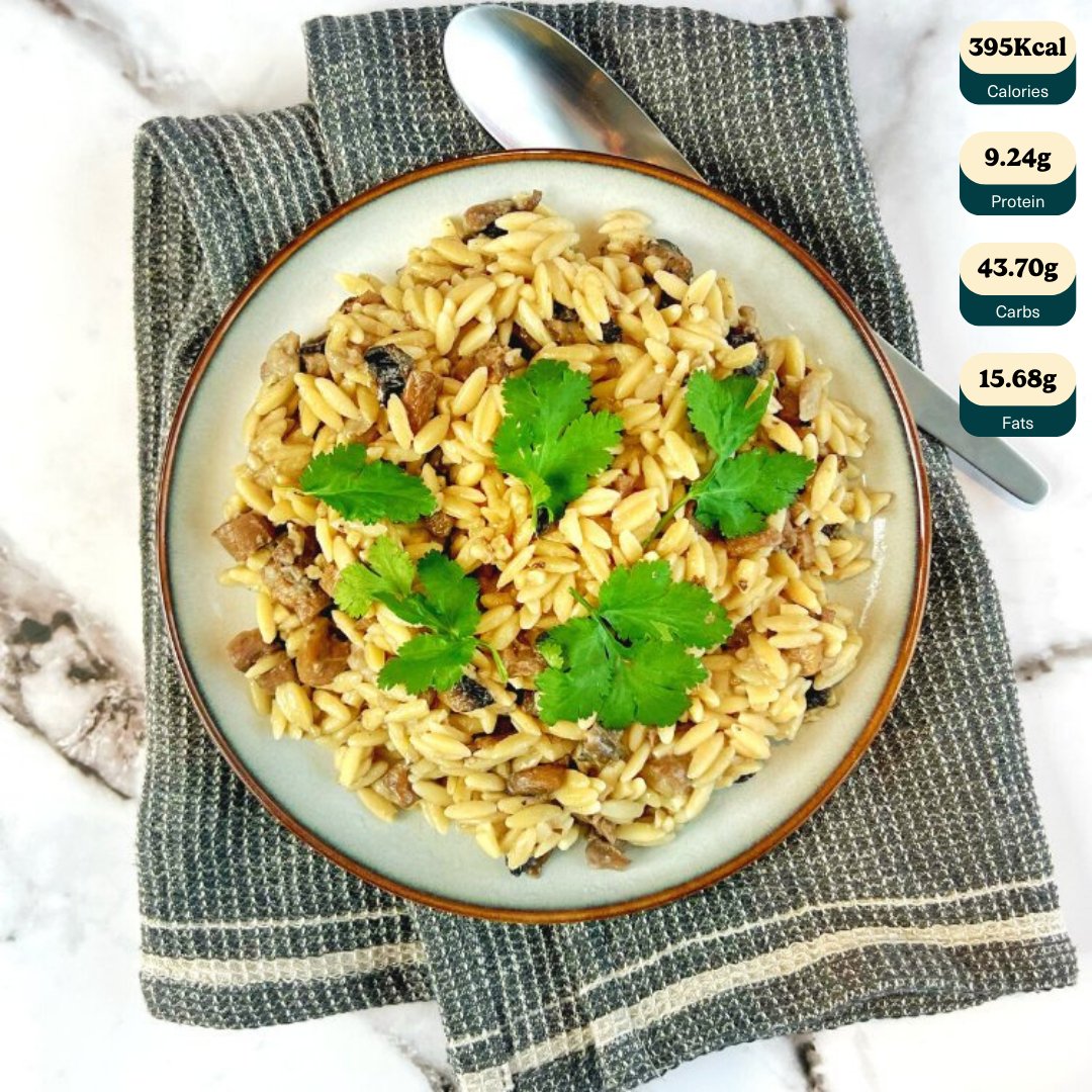 Orzo with Creamy Mushrooms - by Kate - HomeCooks
