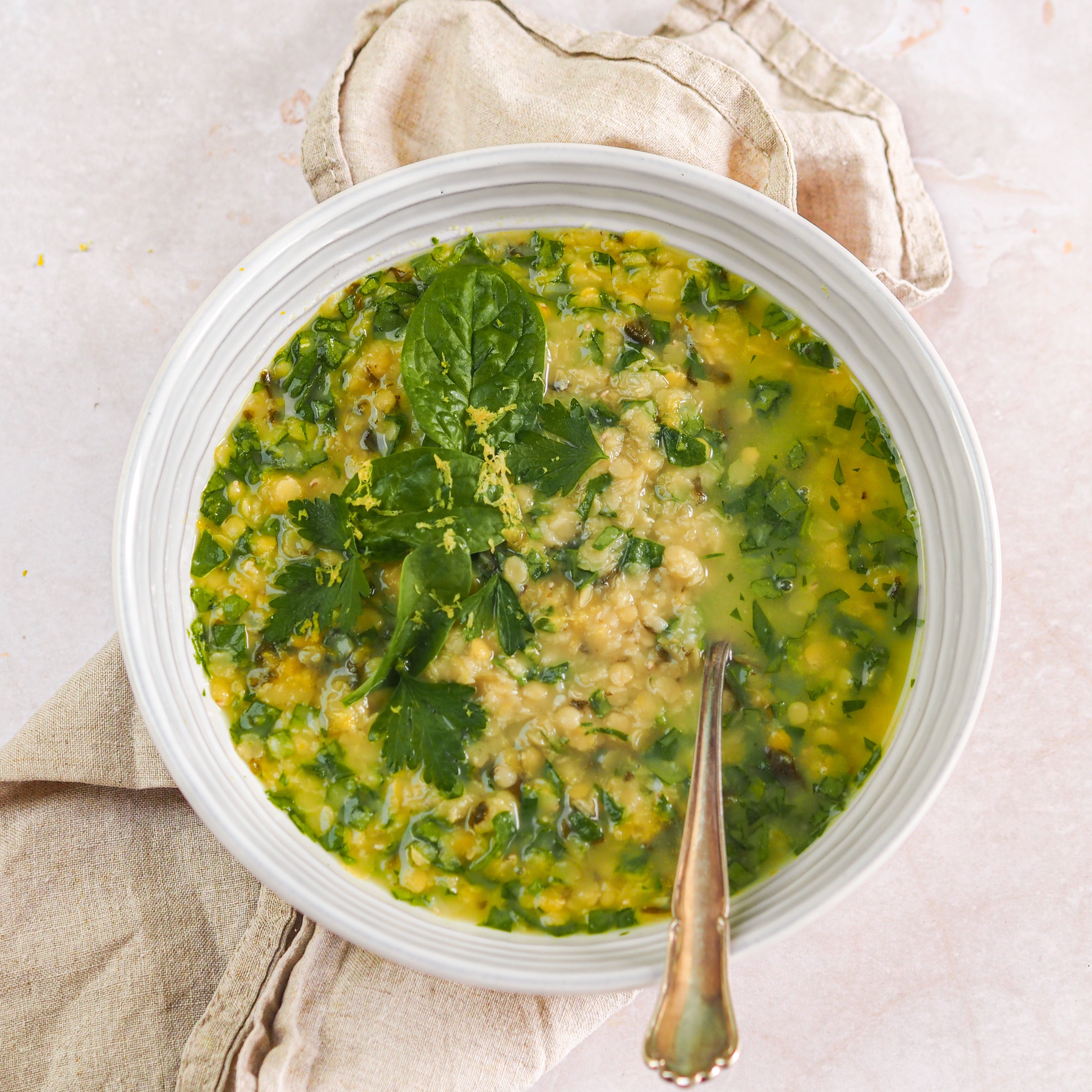 Spinach and Lentil Soup - by Lilia's Kitchen - HomeCooks